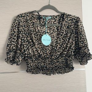 Floral print crop top